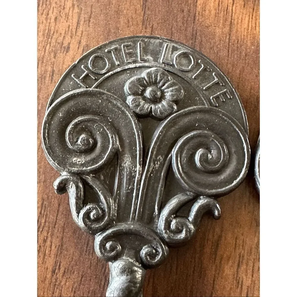 Vintage Hotel Lotte Swizzle Stick Drink Cocktail Spoon Stir Barware Collectible